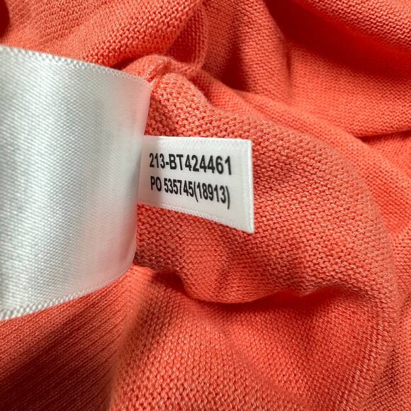 Tommy Bahama NWT Island Zone Big Tall Orange Sweater Men's Size 2XLT V-Neck - Picture 9 of 11
